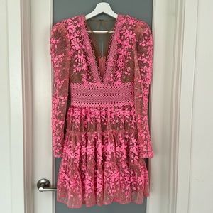 Bronx and Banco Megan mini pink dress size small. bridal shower, Easter, spring